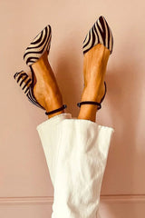 Elle™ | Zebra Print Pointed Heels
