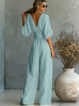 Elira | Essential V-Neck Jumpsuit