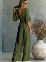 Elira | Essential V-Neck Jumpsuit