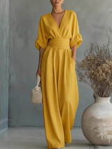 Elira | Essential V-Neck Jumpsuit