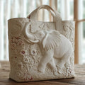 Craft Tote Bag with Elephants