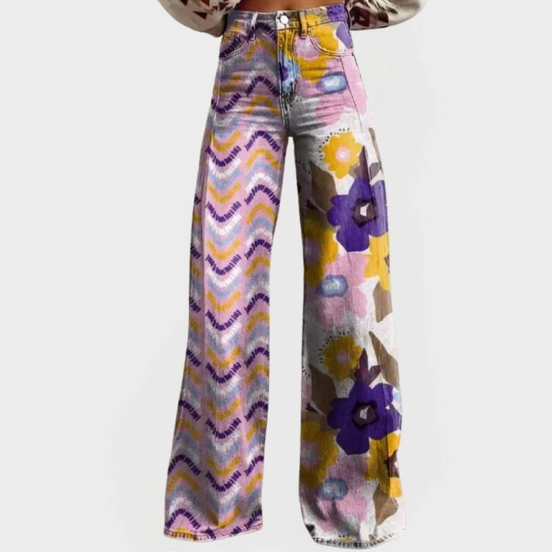 Stylish Pants with Wide Legs and Patterns