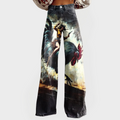 Comfortable Jeans with Graphic Design