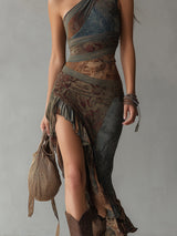 Truus | Vintage Floral Maxi Dress
