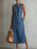 Julia™ | Retro Lace Denim Dress