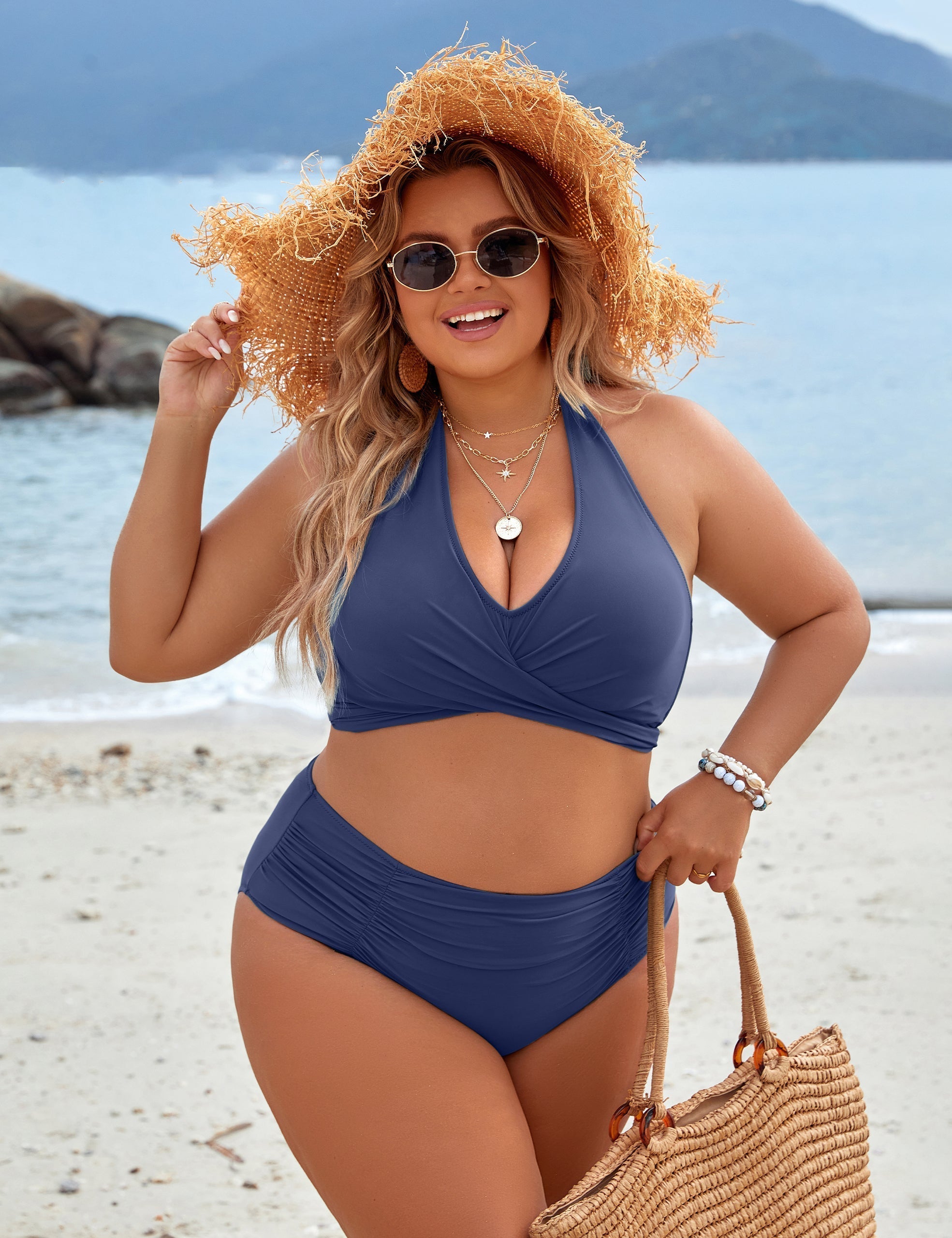 Adjustable Halter Support Bikini Set