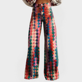 Colorful Jeans with Wide Legs for Modern Looks