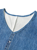 Hélène™ | Retro Denim Dress