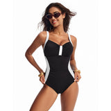 Sculpting Colorblock One-Piece