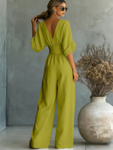 Elira | Essential V-Neck Jumpsuit