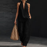 Ainhoa | Relaxed Tank Top and Wide-Leg Pants Co-Ord Set