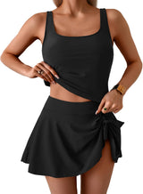 Flattering Tankini Skirt Set