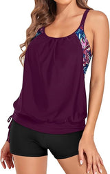 Supportive Crisscross Tankini Set