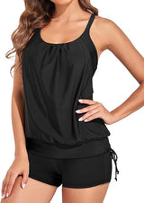 Supportive Crisscross Tankini Set