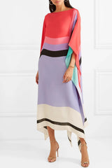 Xyrelvyn | Elegant Colorblock Maxi Dress