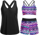 Supportive 3-Piece Tankini Set