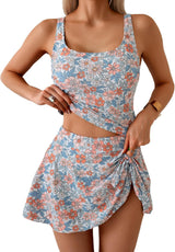 Flattering Tankini Skirt Set