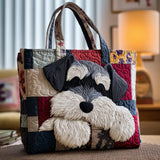 Handcrafted Tote Bag with Schnauzer