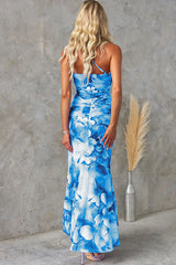 Anna | Purple Floral One Shoulder Dress