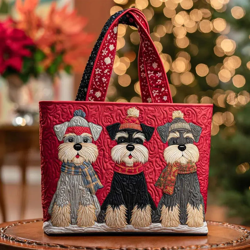 Craft Tote Bag with Schnauzer