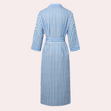 Noa | Relaxed Striped Shirt Midi Dress