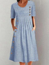 Ashley | Midi Striped Dress