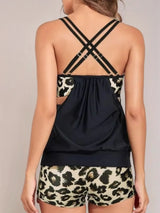 Supportive Crisscross Tankini Set