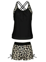 Supportive Crisscross Tankini Set