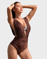 Supportive V-Neck Sculpting One-Piece