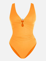 Ruched Tummy-Control One-Piece