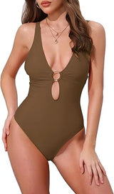 Ruched Tummy-Control One-Piece