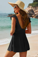 Flattering Tummy-Control Swim Dress