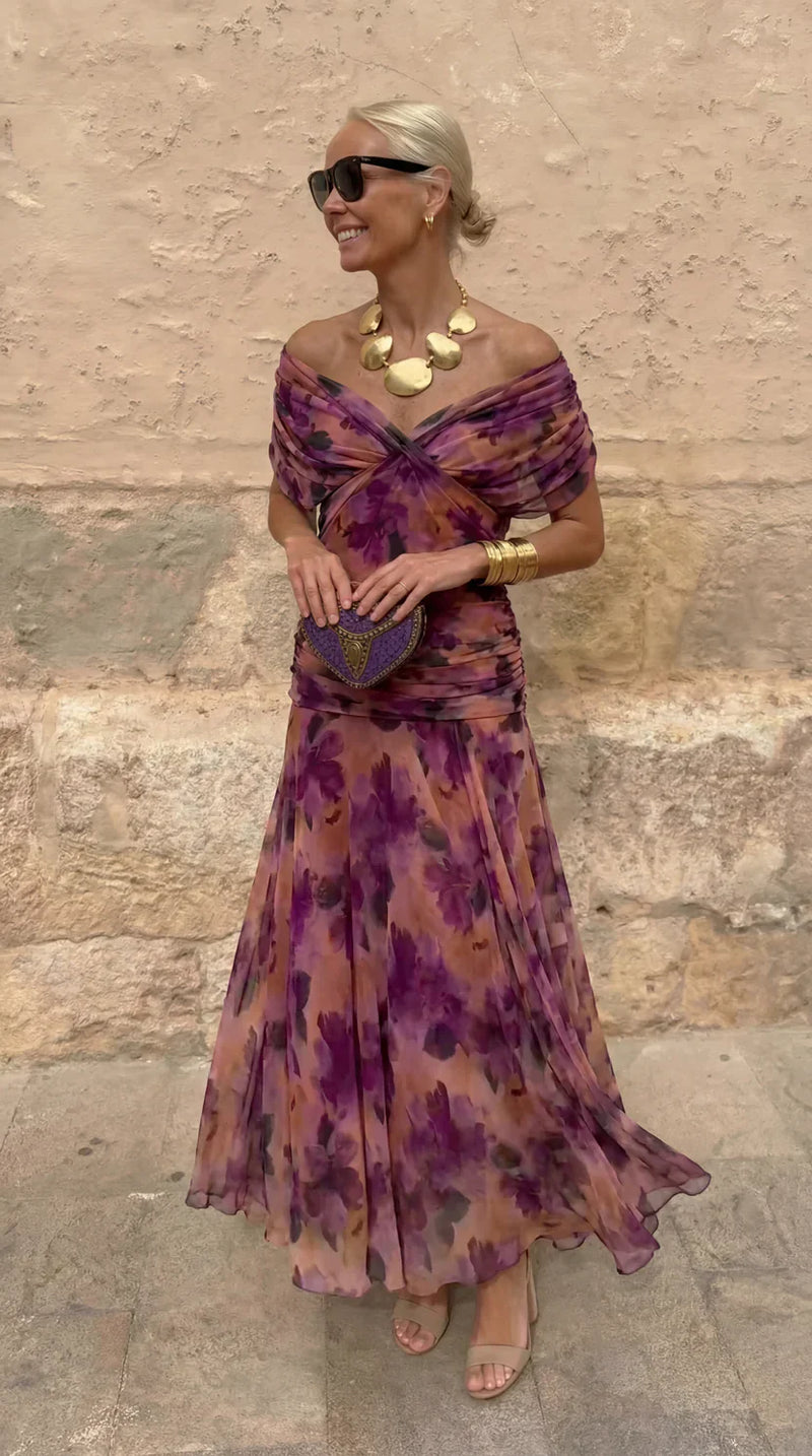 Hendrika | Coral Glow Evening Dress