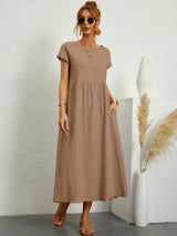Ursina™ | Fluid Midi Dress