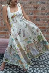 Sandra | Elegant Printed Maxi Dress