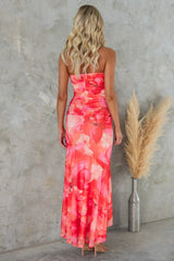 Anna | Purple Floral One Shoulder Dress