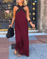 Quirine™ | Wrap-Front Maxi Dress