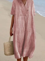 Silvana™ | Relaxed Textured Maxi Dress