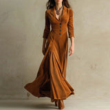 Mirella | Flowing Velvet Maxi Dress