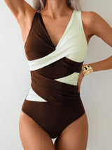 Supportive Cross-Wrap One-Piece