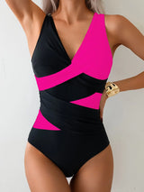 Supportive Cross-Wrap One-Piece