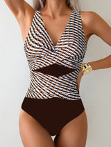 Supportive Cross-Wrap One-Piece