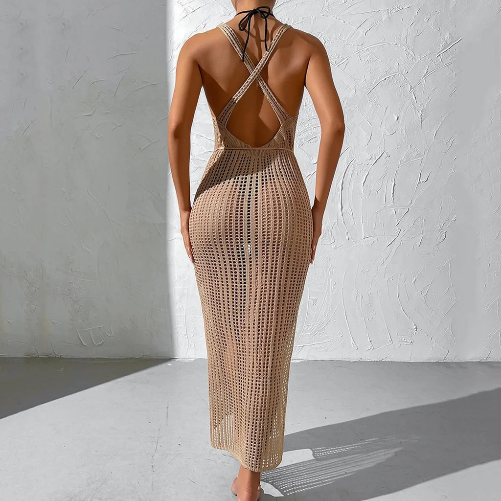 Knit Slit Maxi Cover-Up