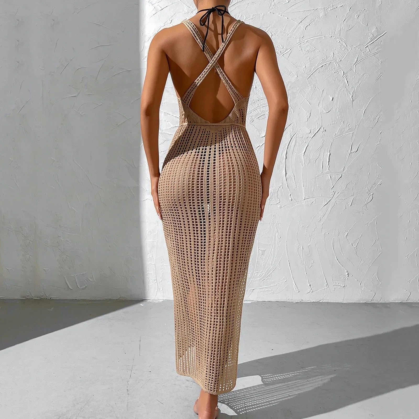 Knit Slit Maxi Cover-Up