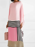 Xyrelvyn | Elegant Colorblock Maxi Dress