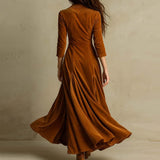 Mirella | Flowing Velvet Maxi Dress