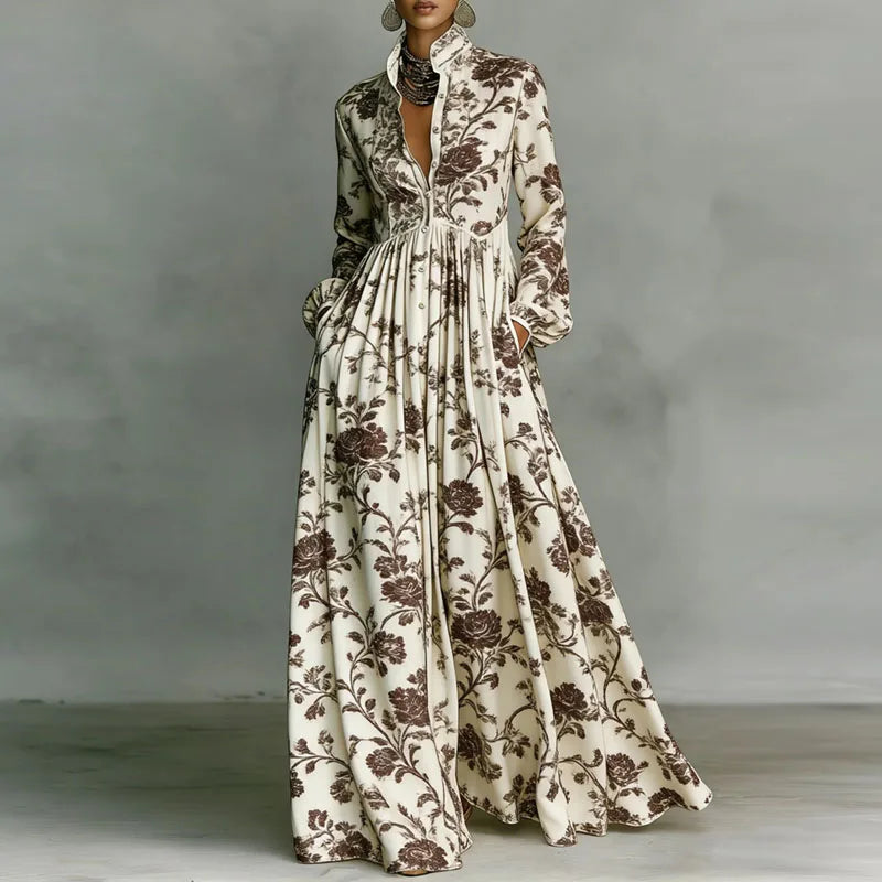 Arlena | Structured Button Maxi Dress