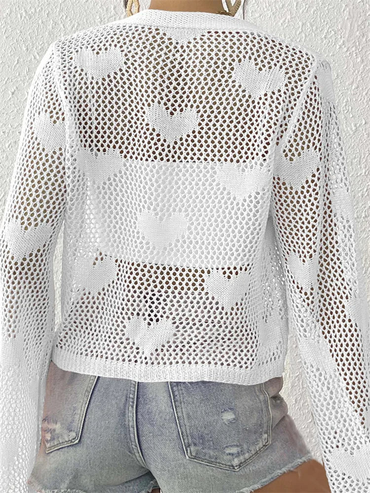 Knit Tie-Front Cover-Up Top