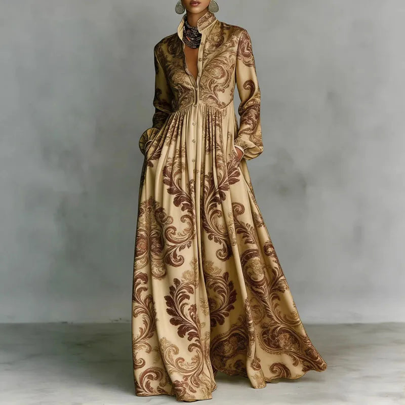 Arlena | Structured Button Maxi Dress