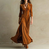 Mirella | Flowing Velvet Maxi Dress
